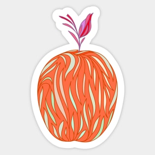 orange apple Sticker